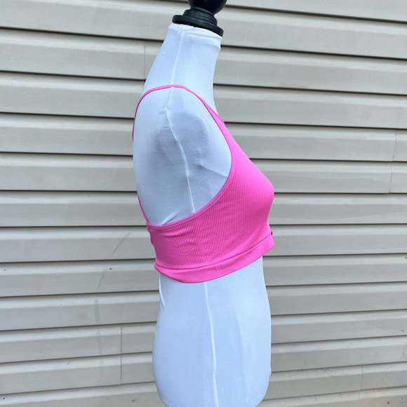 NWT Nike Pink Indy Seamless Ribbed Light-Support Non-Padded Sports Bra - Picture 12 of 15